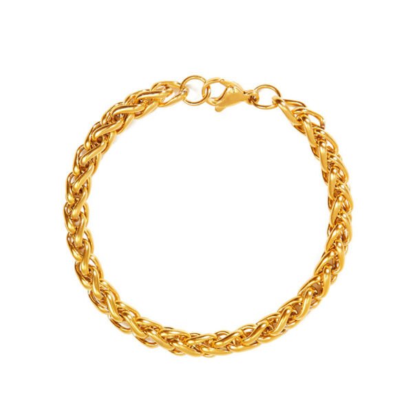 Wheat Bracelet 5mm (Gold)